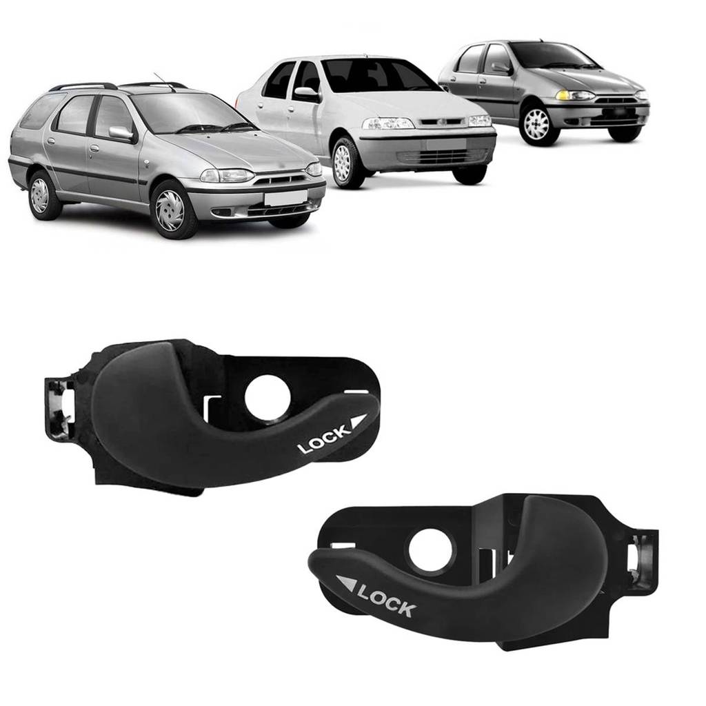 Par Macaneta Interna Porta Dianteira Palio 1996 a 2011 2012 2013 em Oferta na Shopee