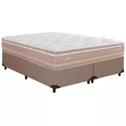 Conjunto Box Queen: Colchão Molas Herval Maxspring Nesser + Base CRC Courano Clean(158x198)