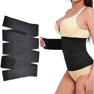 Cinta Modeladora INVISÍVEL Faixa Cintura Queima Gordura Preta Wrap Waist Trainer Tape em Oferta na Shopee