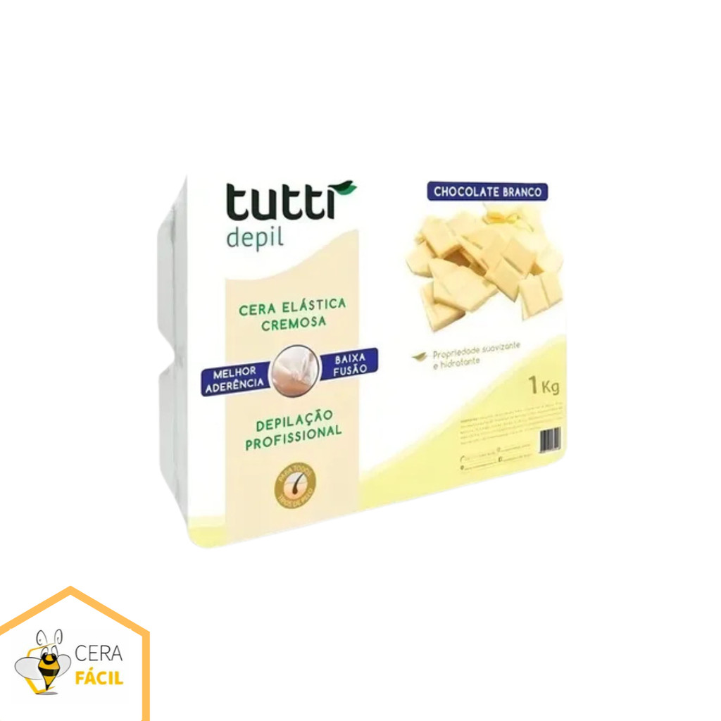 1kg - Cera Depilatória Elástica Tutti Depil