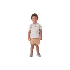 Conjunto Curto Menino Listrado Marisol