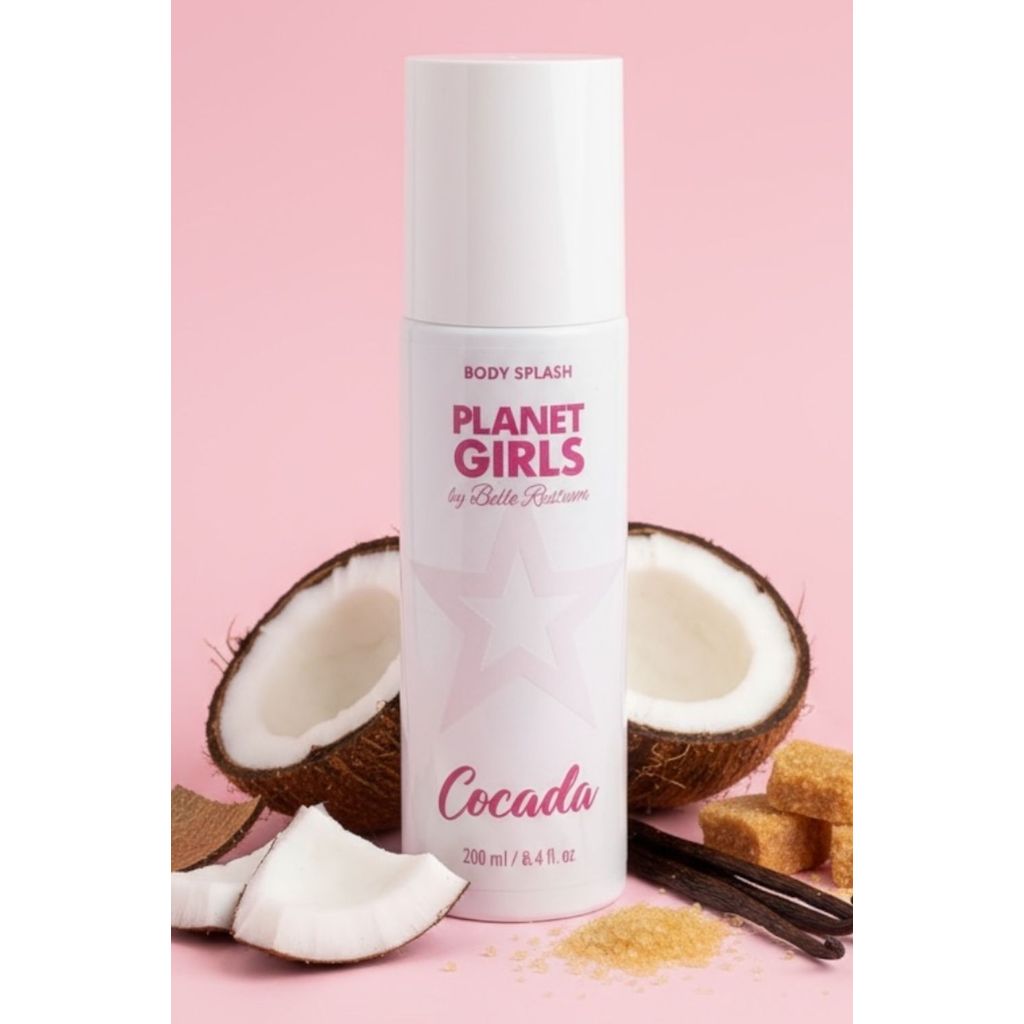 Body Splash Doce de Cocada Planet Girls Branco em Oferta na Shopee