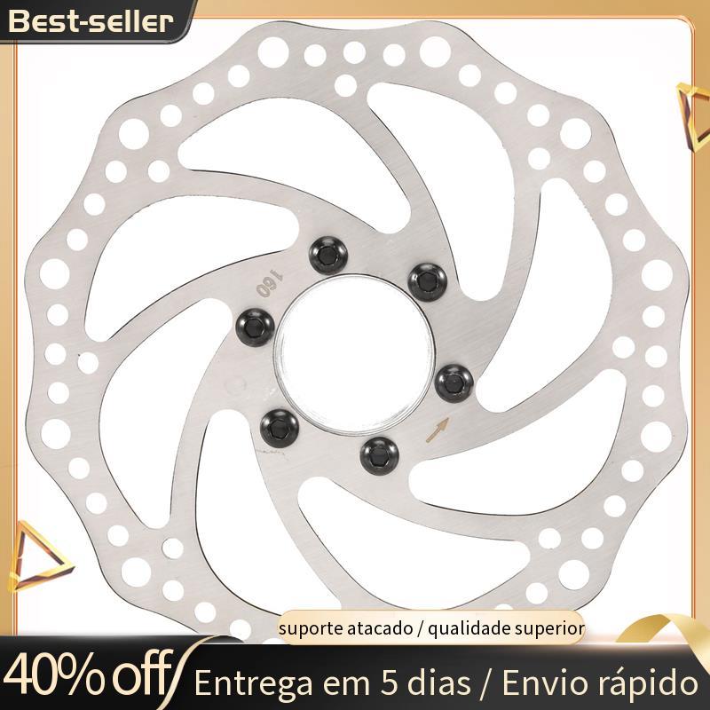Rotor De Disco De Freio De Bicicleta 160mm , Aço Inoxidável , Acessórios A De Estrada Com Flange De 48mm , Furo Diagonal em Oferta na Shopee