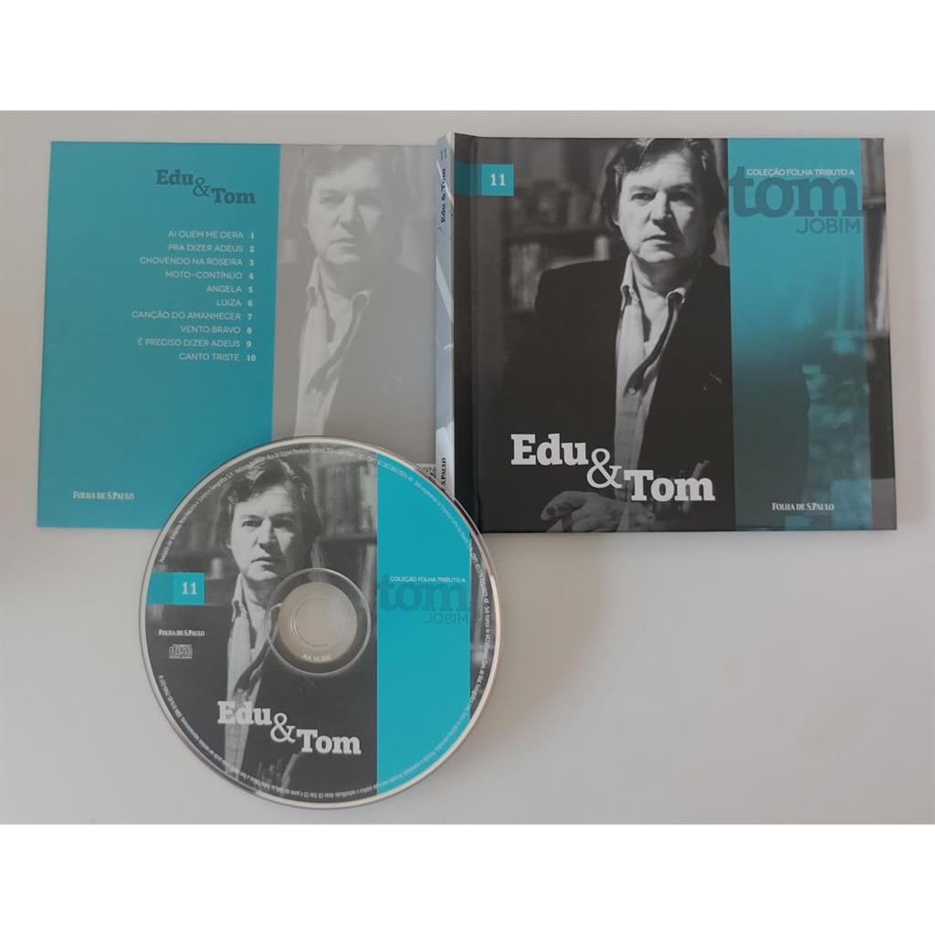 CD TOM JOBIM EDU E TOM / COLEÇÃO TOM JOBIM 11 - FOLHA DE SP