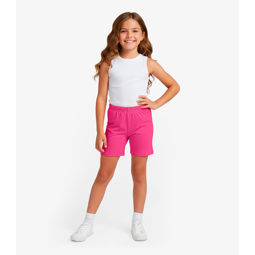 Bermuda Ciclista Infantil Básica Soletex Rosa