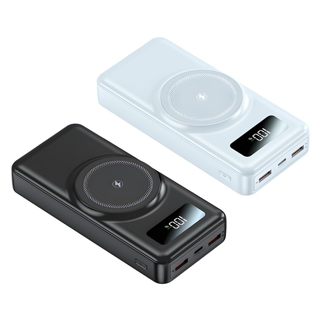 Sem fio/Com fio Carregador Portátil 20.000mAh Indução Power Bank judy store