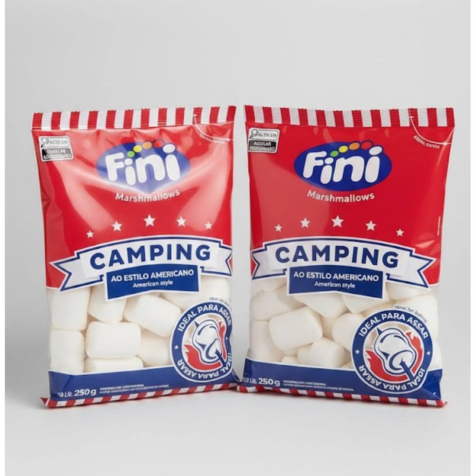 Kit Marshmallow Camping Fini - 2 Pacotes X 250g