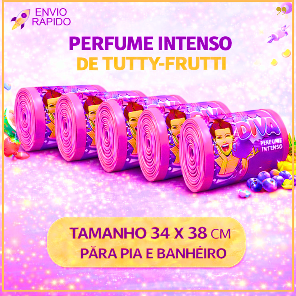 Saco de Lixo PERFUMADO / PIA E BANHEIRO | 34x38cm Afasta Insetos