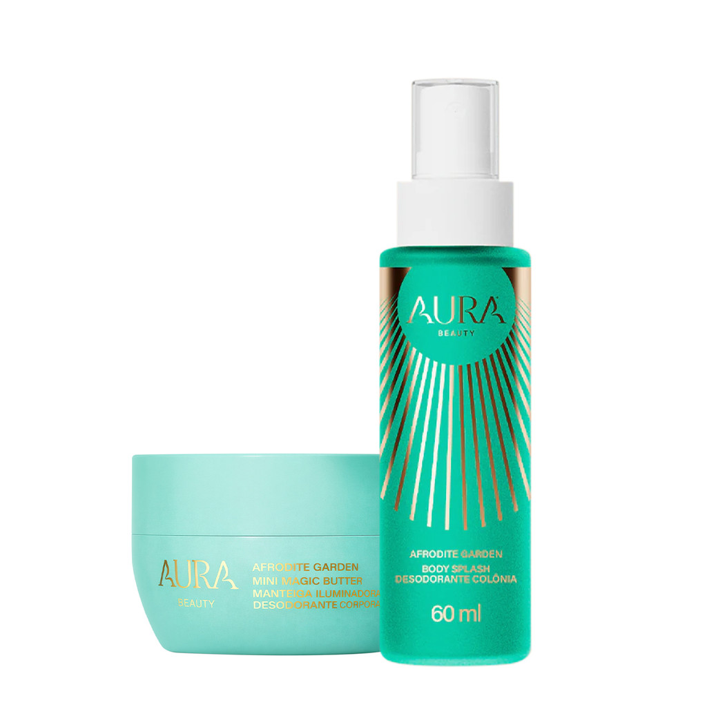 Aura Beauty Kit Afrodite Garden Travel Size (2 produtos) em Oferta na Shopee