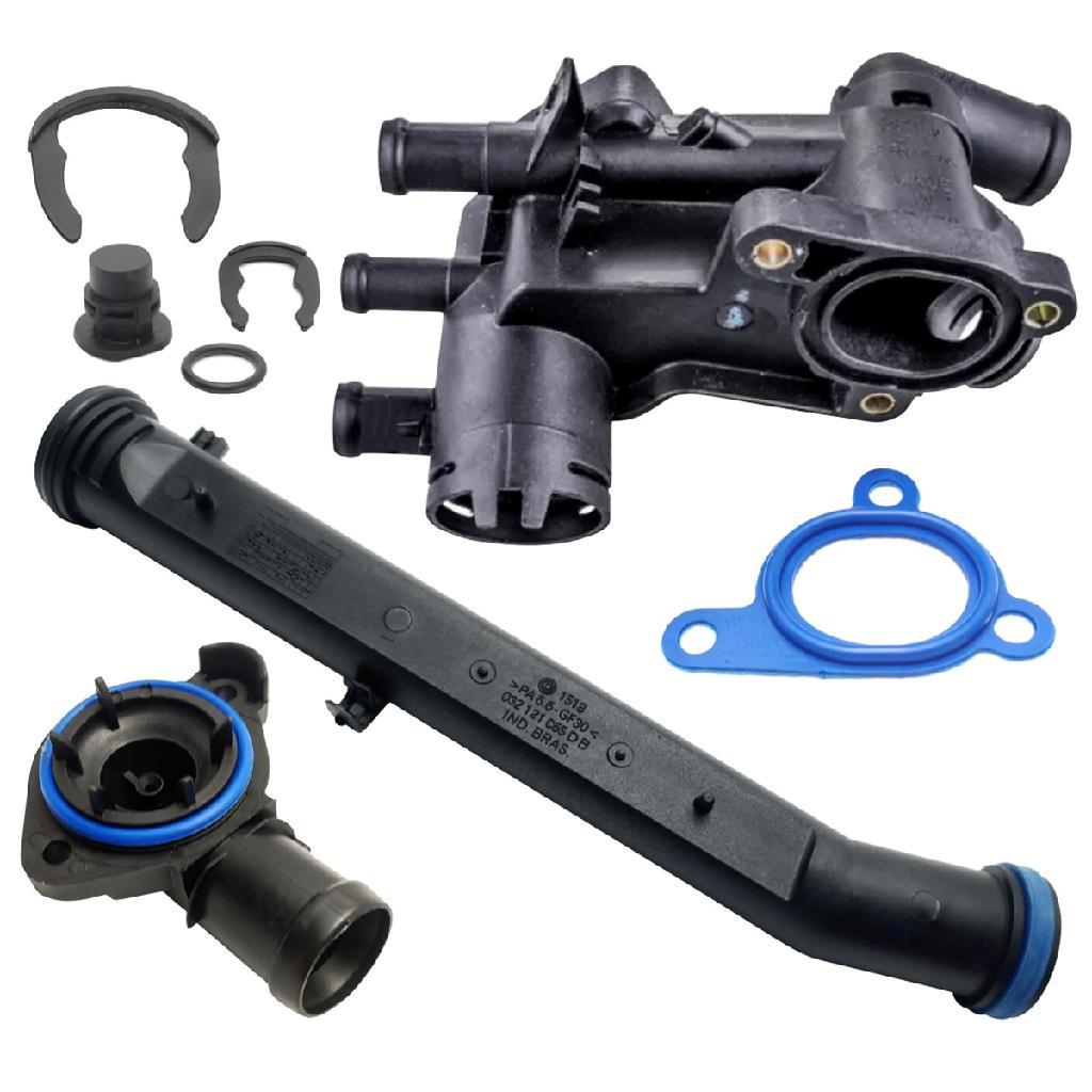 Kit Carcaça Válvula Termostática Fox Crossfox Gol G5 G6 Voyage Golf Motor Ea111