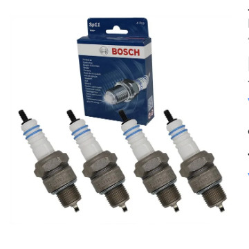 JOGO DE VELA IGNIÇÃO R/CURTA BOSCH SP11 (VW FUSCA/BRASILIA 69/83 / SAVEIRO 82/83 / FORD BELINA/CORCEL 70 /83) (BPR5HS)