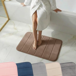 Tapete Foam Absorvente 38x58 cm Soft Antiderrapante Toque Macio Cores Variadas