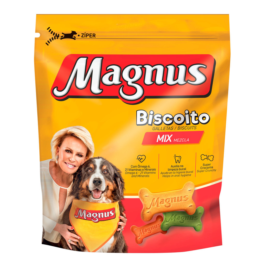 Biscoito Magnus Mix Cães 500g em Oferta na Shopee