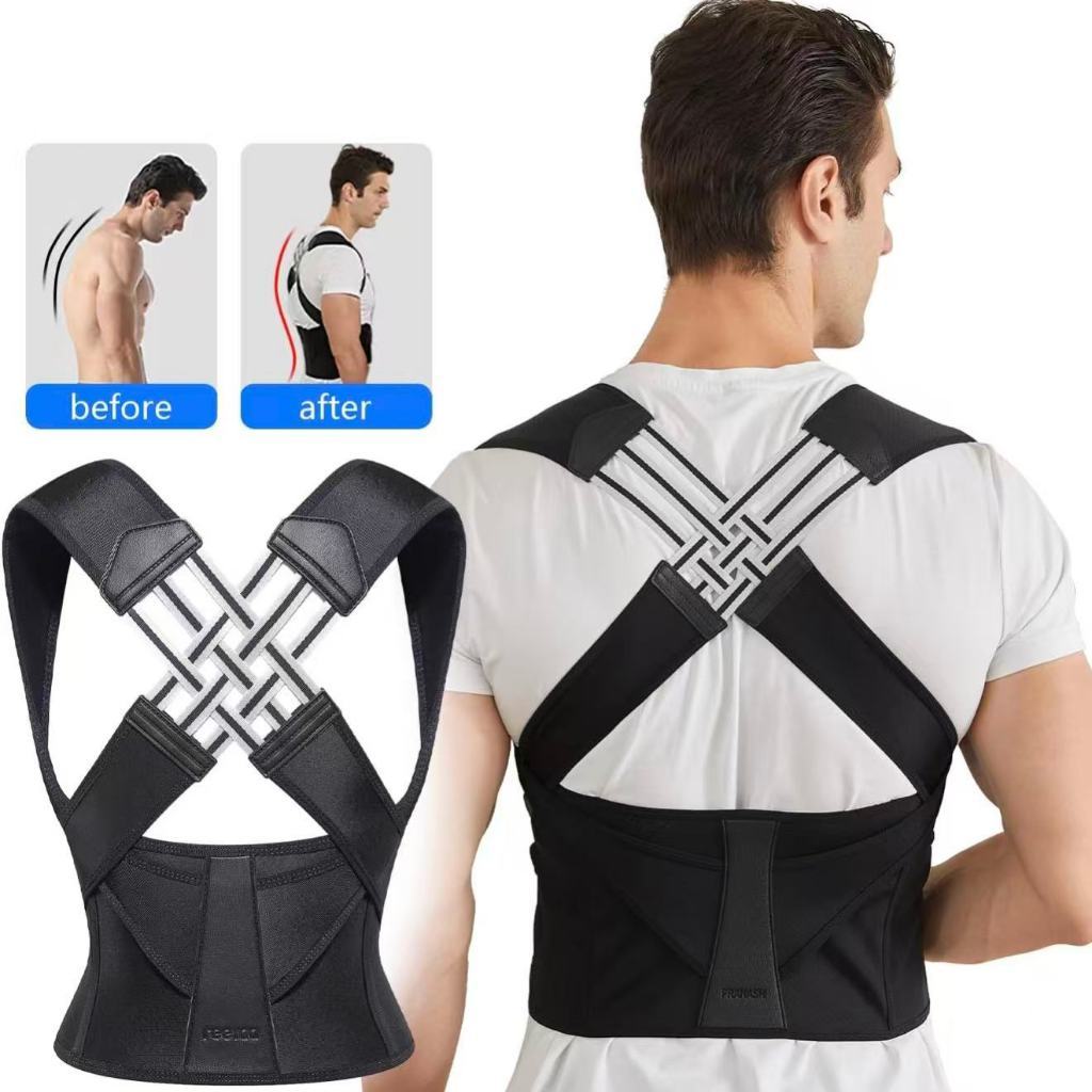 Cinto Corretor de Postura Ajustável - Correção de Corcunda Ombro Aberto e Proteção das Costas em Oferta na Shopee