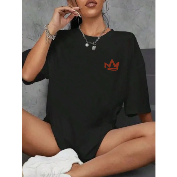 [Camiseta Premium em Algodão Puro]CC Camiseta Oversized Streetwear Camisa Feminina 100% Algodão Maria Mãe de Jesus
