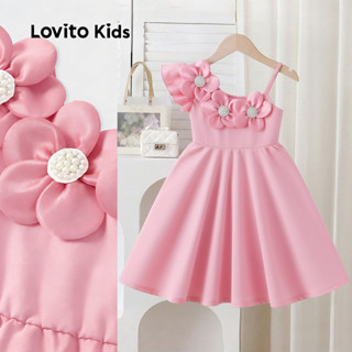 Lovito Vestido Infantil Fofo Assimétrico Primavera/verão Casamentos Formaturas E Aniversários Cor Vermelha L162LD278 em Oferta na Shopee