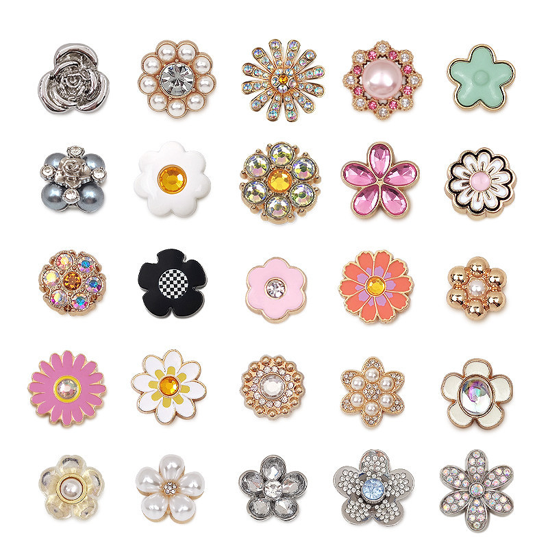 100 # Miss Zoe Jibtz Diamante Flor Buraco Sacos Acessórios Série