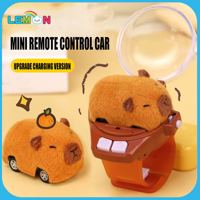 Capivara Coelho Carro De Controle Remoto Relógio Brinquedos Com Luz 2.4G Corrida Brinquedo De Pulso Para Criança RC Pequ em Oferta na Shopee
