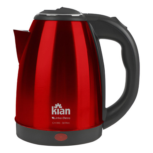 Chaleira Elétrica Kian 1,8l Inox Vermelha Ch-100 127V - Premium Cor Vermelho