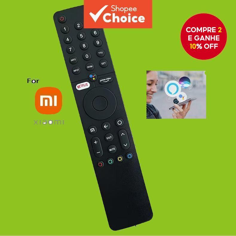 Controle Remoto Bluetooth para TV XIAOMI com Comando de Voz à Distância - MI P1 Q1 - Modelos L32M6-6AEU L43M6-6AEU