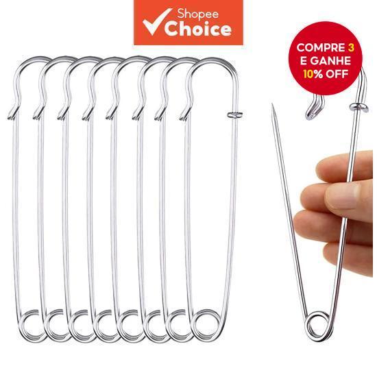 220 Alfinetes de Segurança Grandes, Alfinetes de Quilt Versáteis para Artesanato, Fechos de Saia e Confecção de Broches.