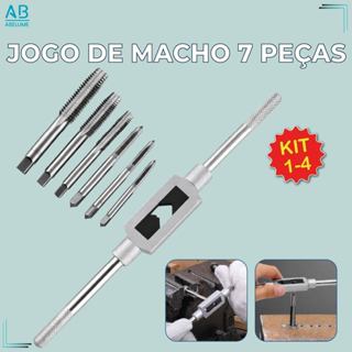 Jogo Kit de Vira Macho M3 a M12 7 Peças Profissionais Alta Durabilidade e Aço Titanium em Oferta na Shopee