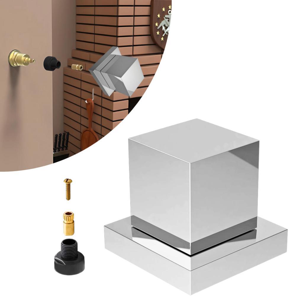 Kit Acabamento para Registro Banheiro Chuveiro e Gaveta + Conversor Docol Para Deca Cromado e Preto