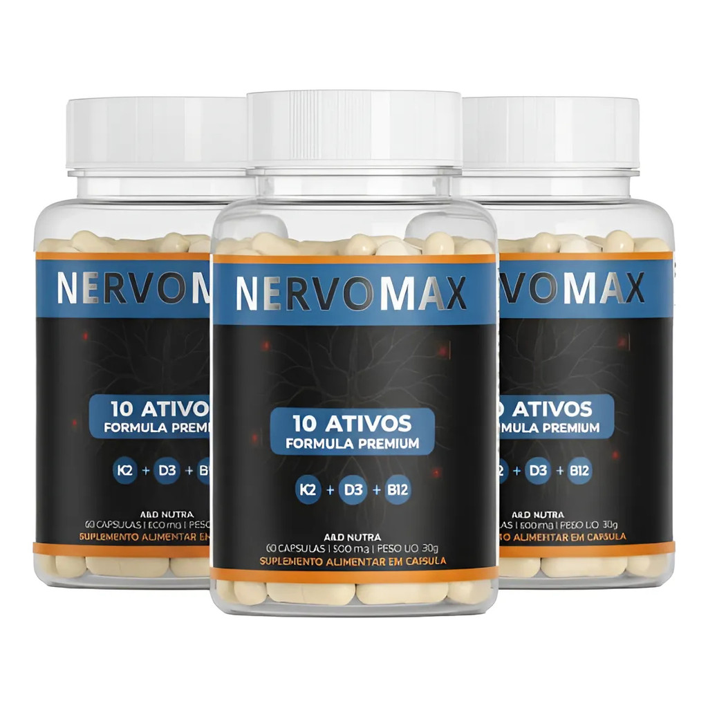 Nervomax  Original  - 60 Capsulas- Oficial - Leve 3 Pague 2 Sem Sabor