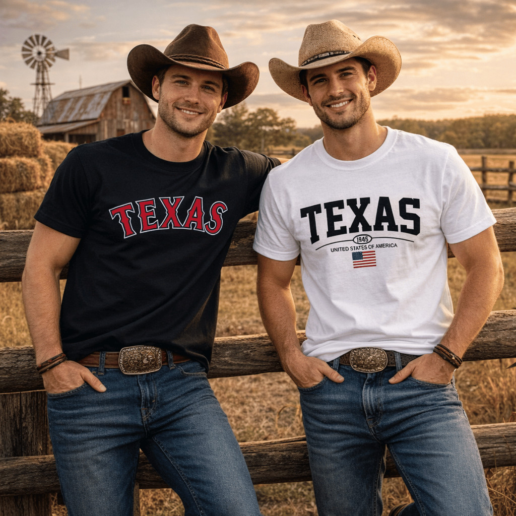 KIT 2 Camisetas Masculina Estampa Texas Country Lançamento 100% Algodão Unissex Premium Best Seller em Oferta na Shopee