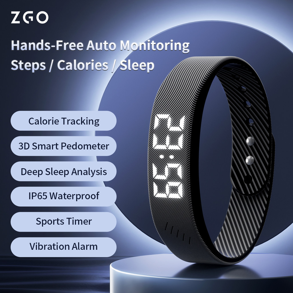 ZGO Smartwatch Unissex IP67 Resistente à Água Monitoramento de Saúde Fitness Esportivo Multifuncional 660X