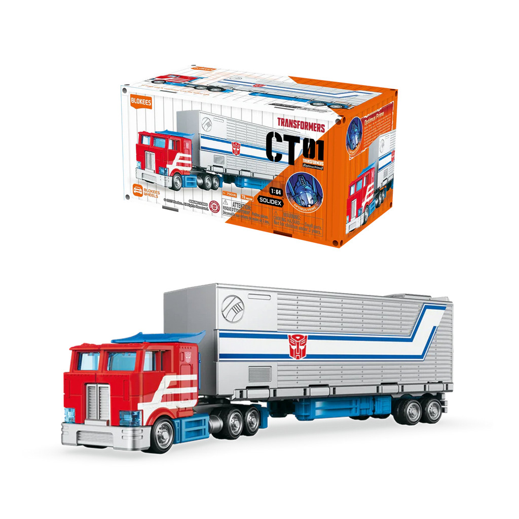 Carrinho Articulado Montável Blokees Wheels Transformers CT01 Optimus Prime Model Kit