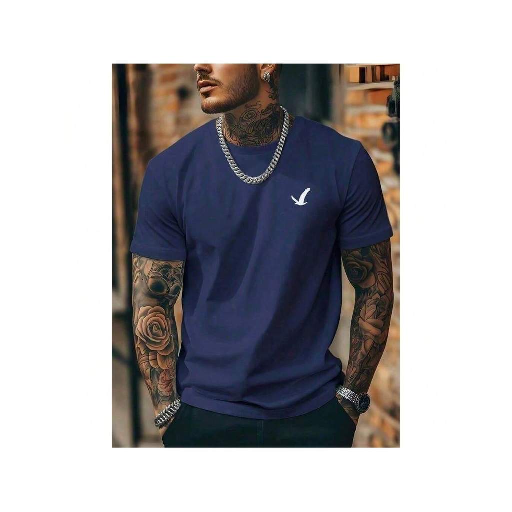 Camiseta Masculina de Aguia Camisa 100% Algodao tendencia basica Nacional