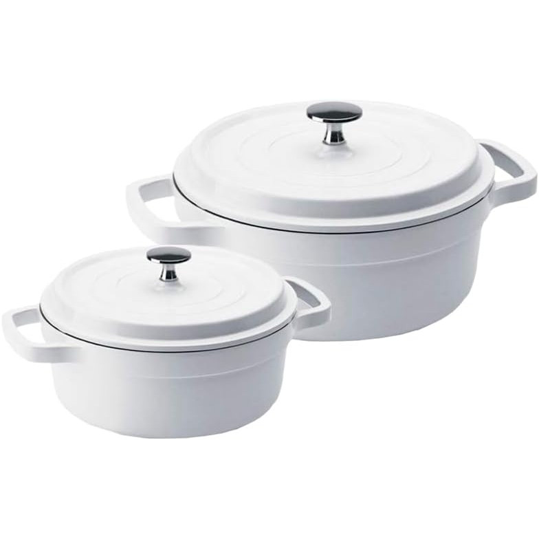 Conjunto de Panelas Studio Branca 6,8l + 2,4l Antiaderente - Hercules