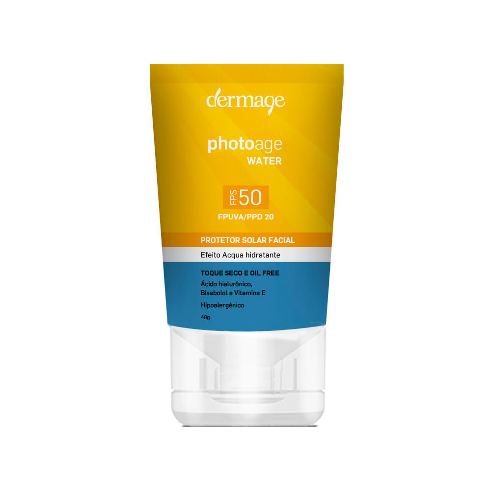 Protetor Solar Dermage Photoage Water FPS50 40G em Oferta na Shopee
