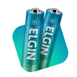 Pilha alcalina palito AAA com 2 unidades - Elgin em Oferta na Shopee