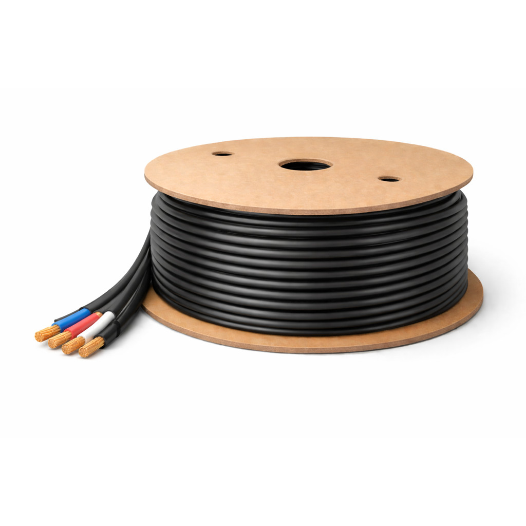 KIT 100MT CABO PP FLEX 4 X 4 MM COBRECOM