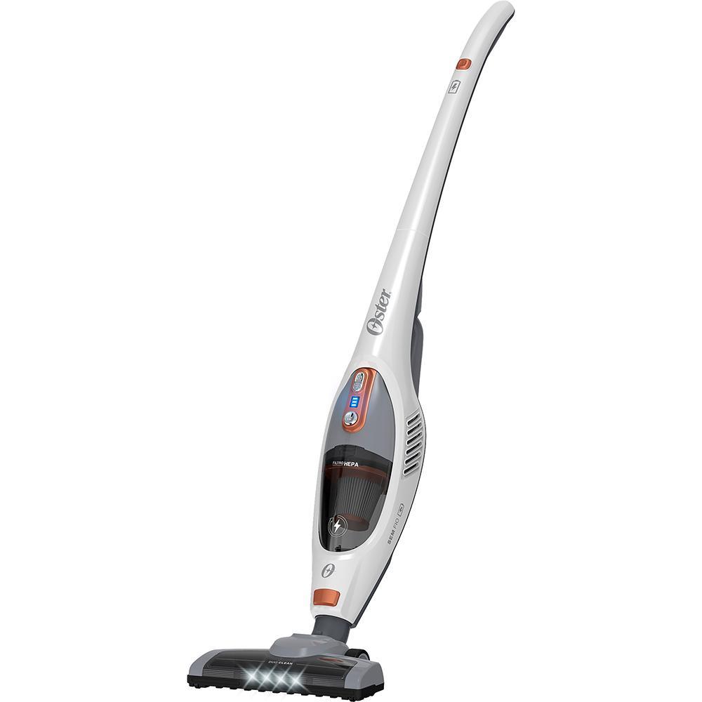 Aspirador de Pó Vertical Sem Fio 2 em 1 Oster White Duo Clean OASP645 Filtro HEPA Branco Bivolt