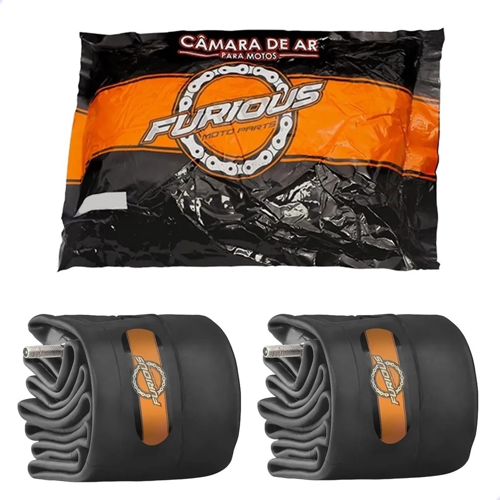 KIT COM 2 CÂMARA DE AR DIANTEIRA + TRASEIRA BIZ 100 / BIZ 110 / BIZ 125 / POP 100 / POP 110