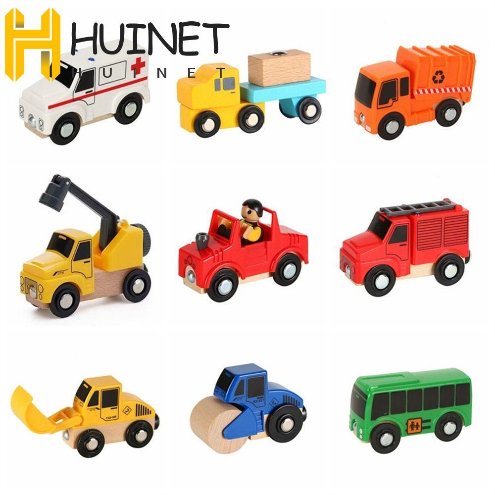 Brinquedos De Trem HUINET , Carros De Pista Ferroviária De Brinquedo De Locomotiva De Montagem , Combinado