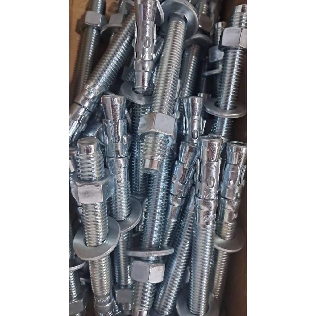 Kit 12; 16 e 24 Un Chumbador Pba 3/8 X 5 Pol (9,5 X 127mm) Parabolt