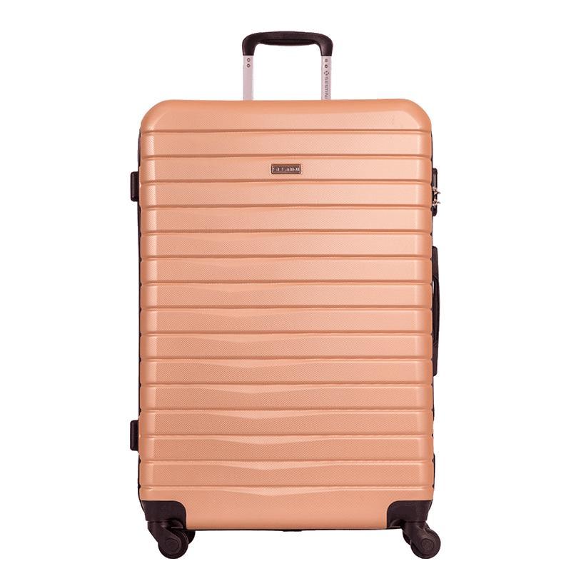 Mala de Viagem Grande com Rodas 360° Deluxe 28 - Dourado em Oferta na Shopee