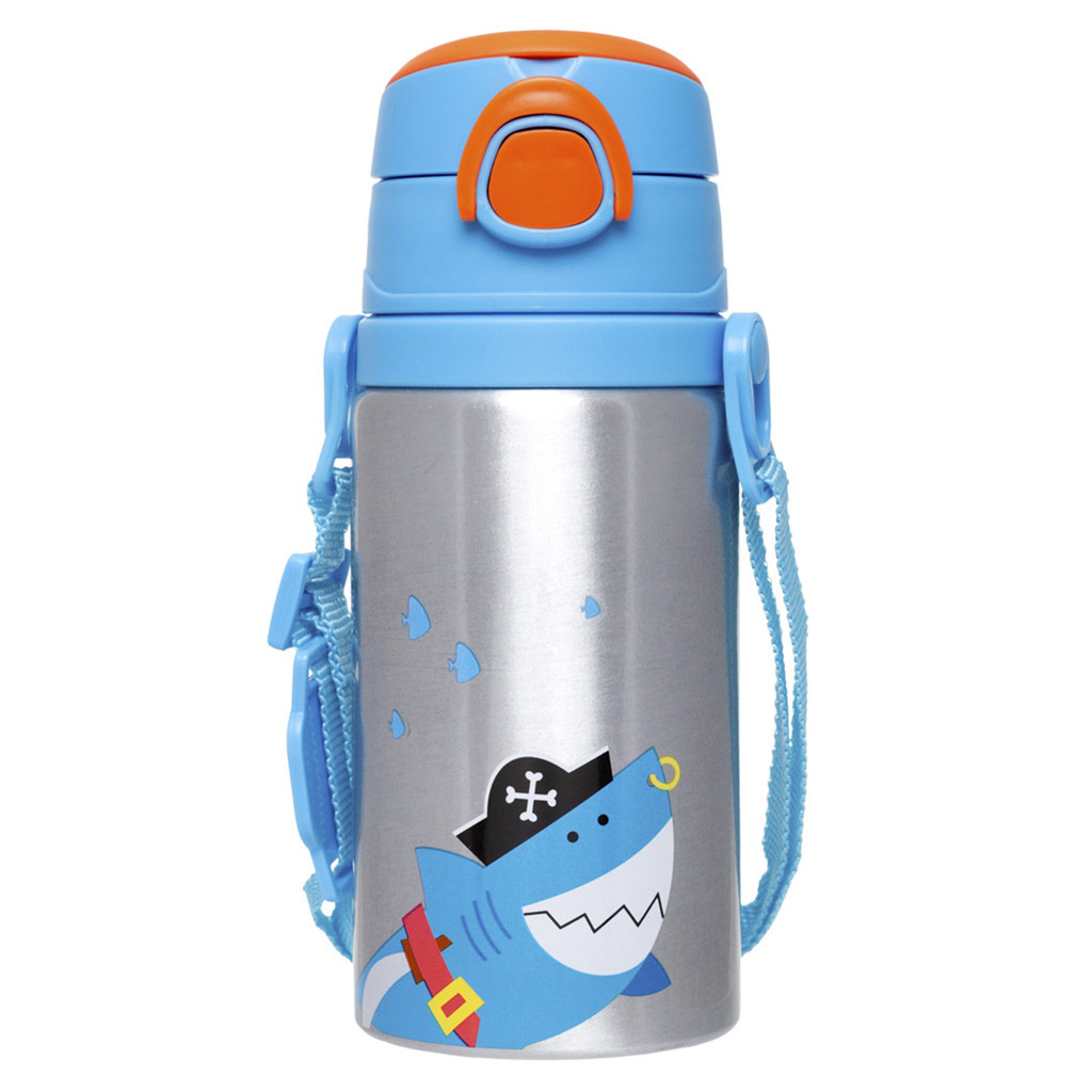 Garrafinha de Alumínio com Canudo Buba Aventuras Pirata em Oferta na Shopee