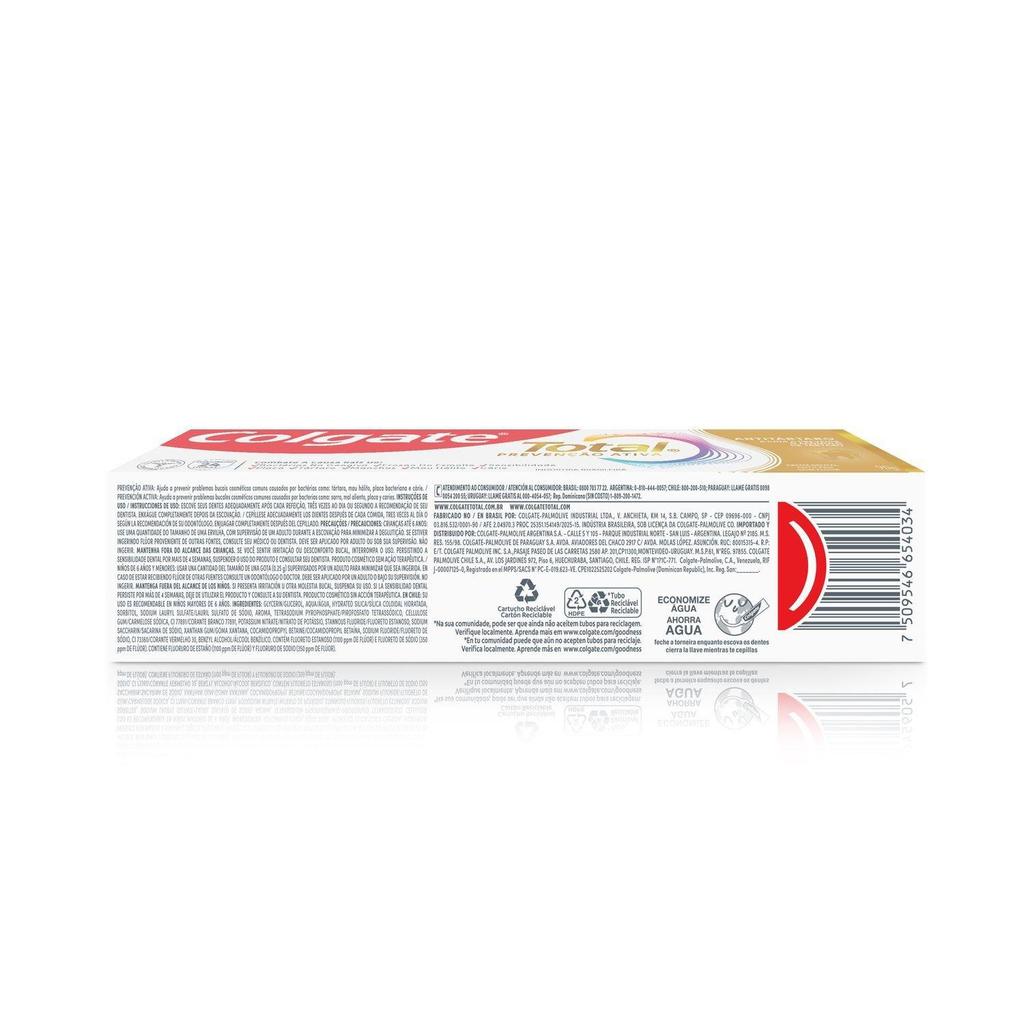 Kit 4 Cremes Dentais Colgate Total Anti Tártaro 90g — imagem 2 de 2