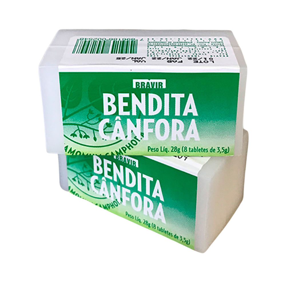 Bendita Cânfora Tablete com 8 Unidades 3,5g cada em Oferta na Shopee