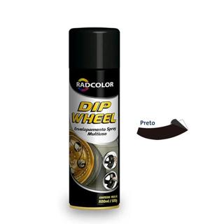 SPRAY DE ENVELOPAMENTO LÍQUIDO DIP WHEEL 500ML PRETO - RAD2300 em Oferta na Shopee