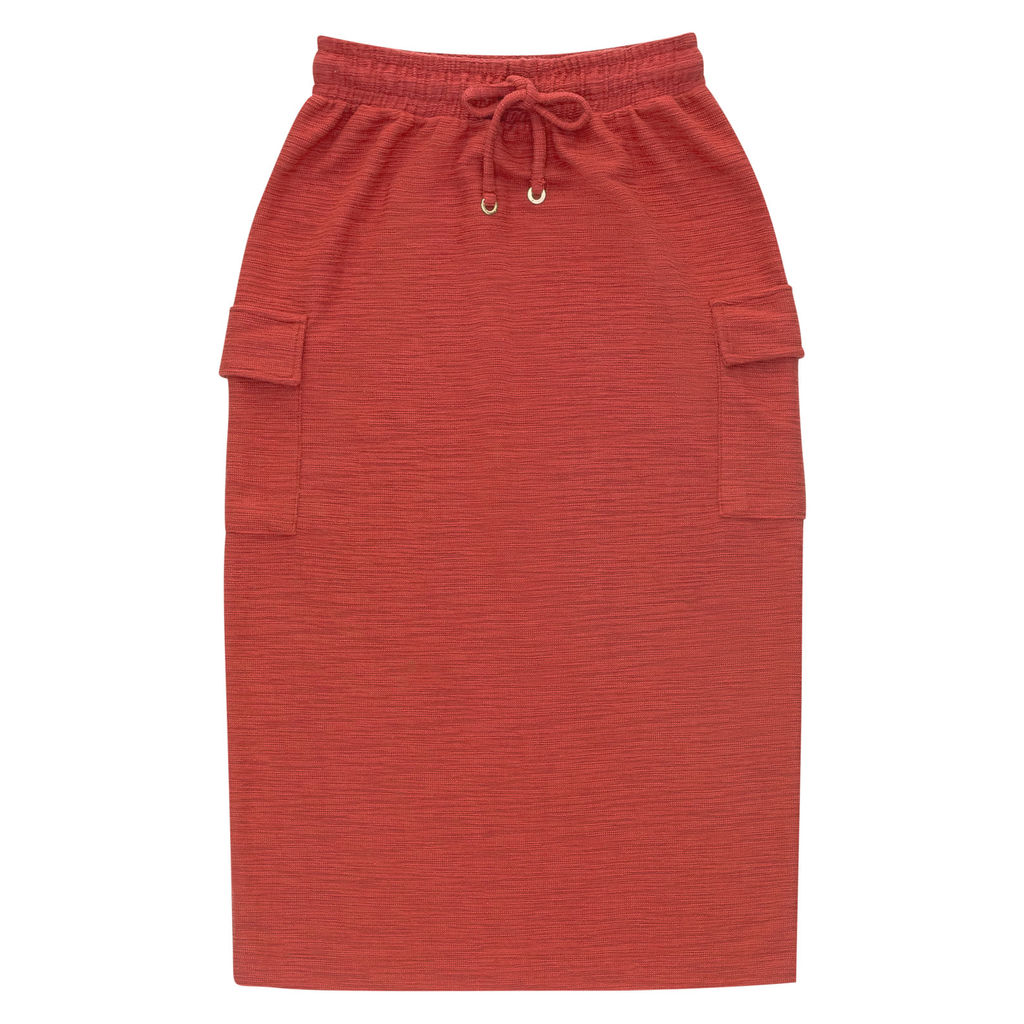 Saia Feminina Midi Endless Marrom em Oferta na Shopee