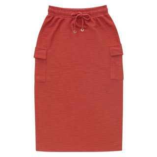 Saia Feminina Midi Endless Marrom em Oferta na Shopee