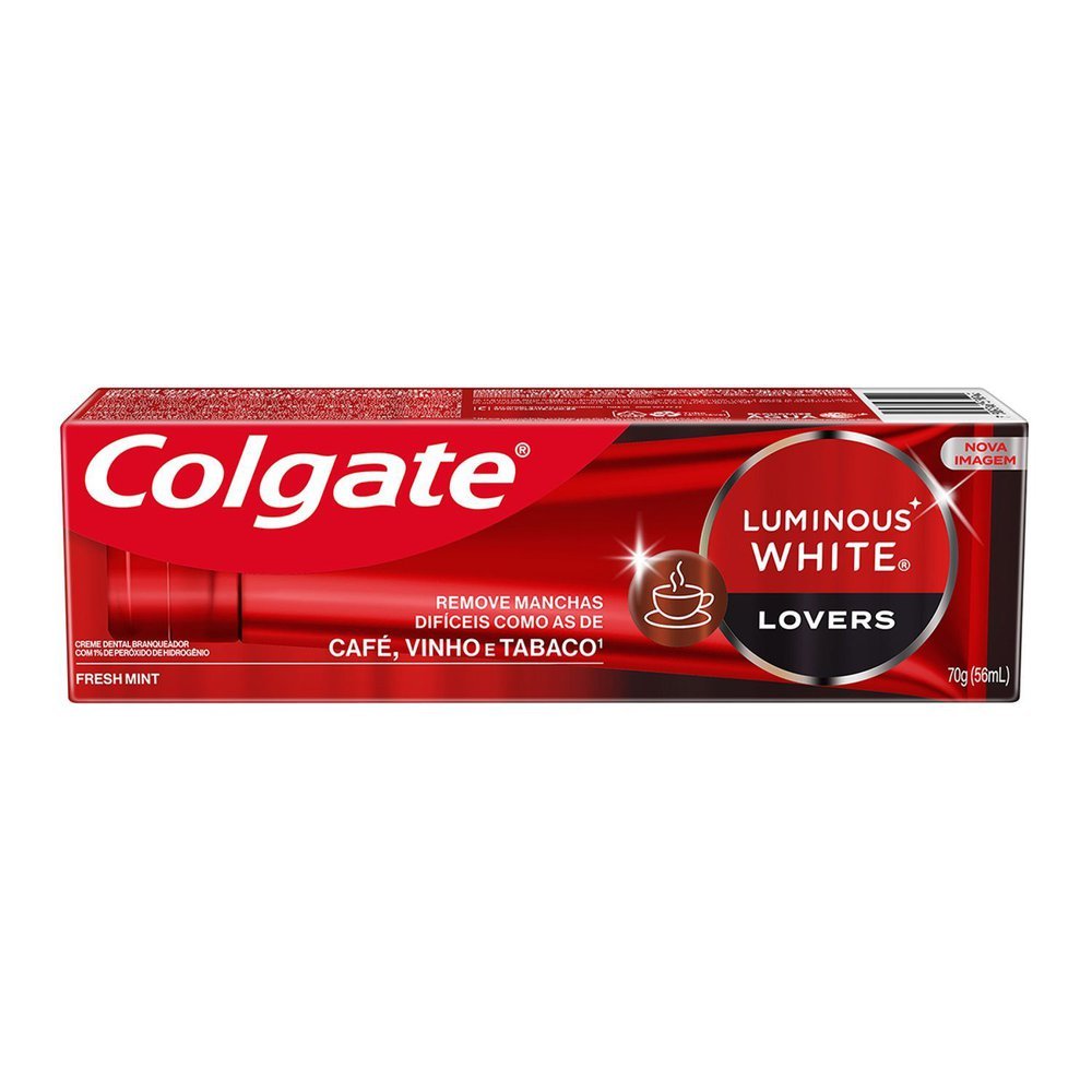 Creme Dental Colgate Luminous Lovers Fresh Mint 70g em Oferta na Shopee