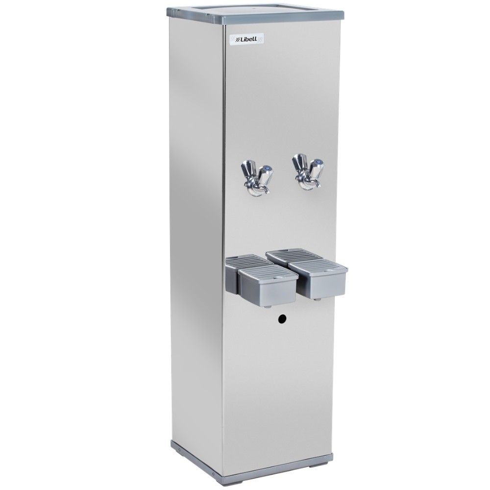 Bebedouro industrial de coluna 25 litros em aço kromanox - LIC025 Libell em Oferta na Shopee