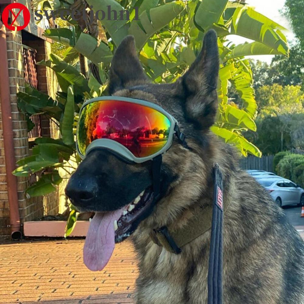 SWEETJOHN1 Pet Eye Wear Alça Ajustável Colorful À Prova De Poeira Vento D'água Antiembaçante Óculos De Sol Para Cães